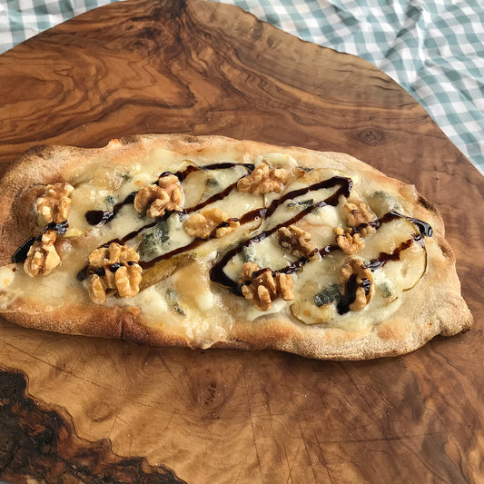 De Pizza Club - Pinsella Pere e Gorgonzola Recept